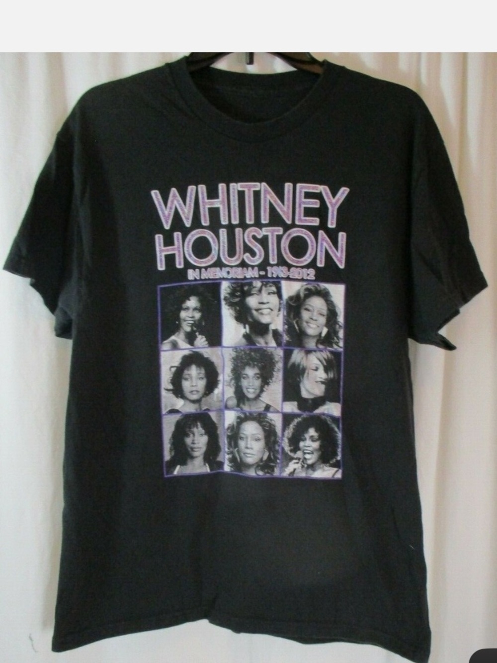 Whitney Houston Tribute Black Graphic Tee